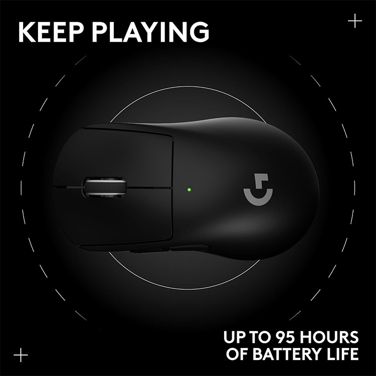 خرید موس Logitech G Pro X SUPERLIGHT 2 DEX - بی‌سیم - سیاه